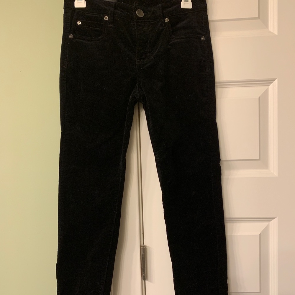 Kut From The Kloth Black Corduroy Pants 0P
